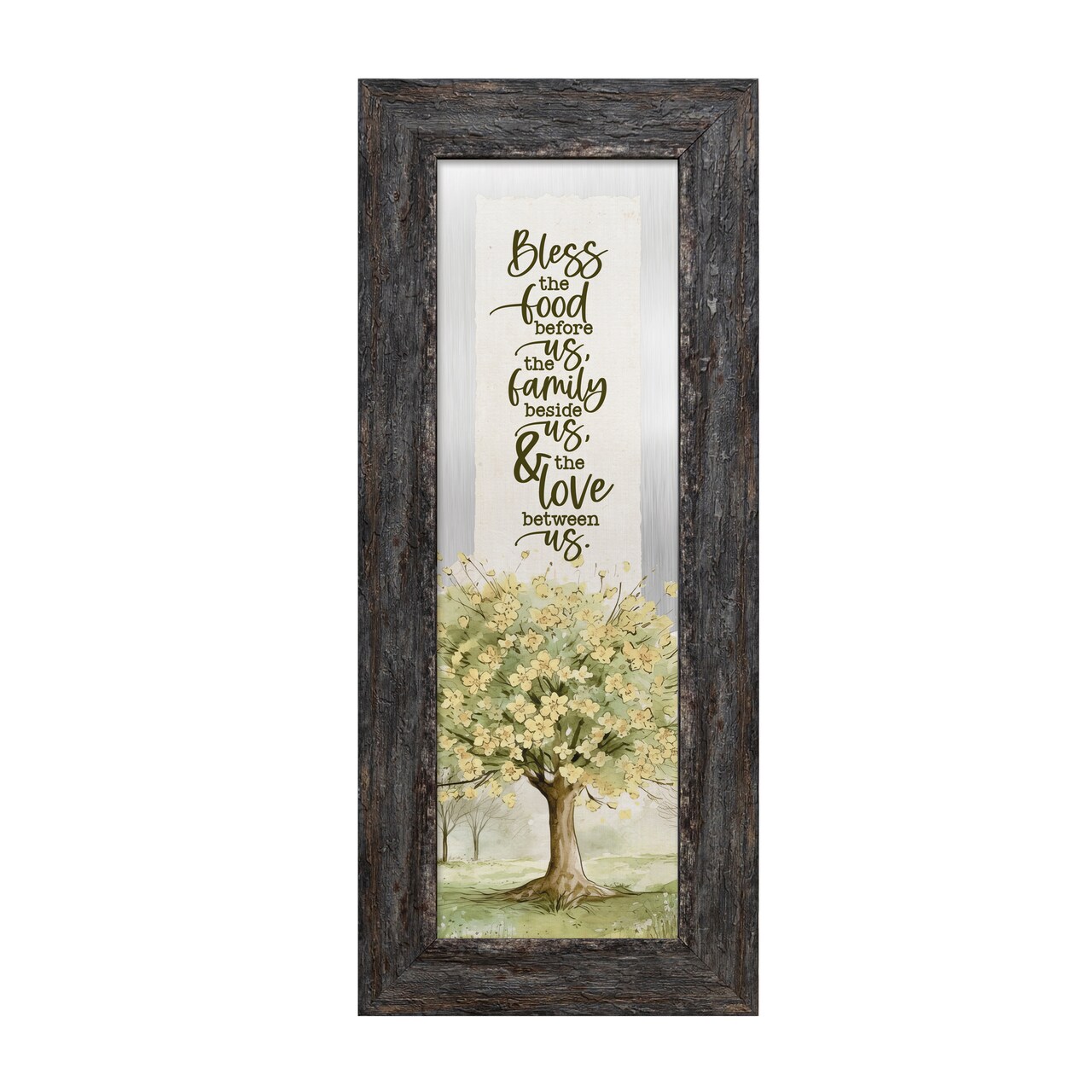 Bless The Food Metalscape Framed Wall Art - 6 inches x 14 inches
